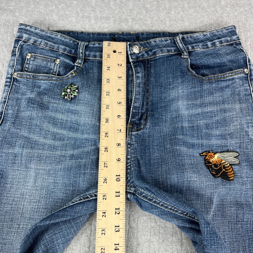 Vintage Gucci Arkansas Jeans Women 36/33X29 Blue medium wash Made in Italy - Picture 7 of 13